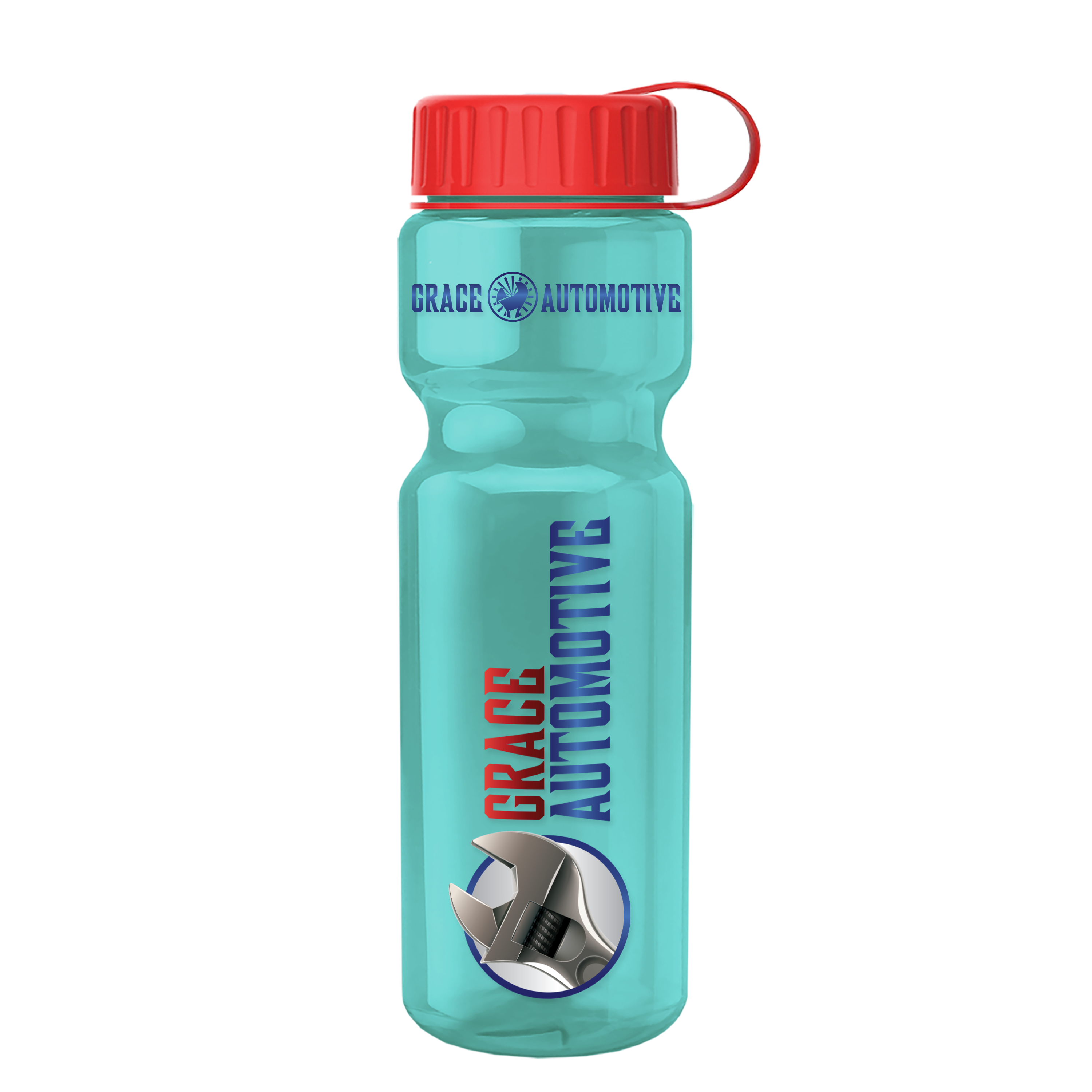Champ Recycled Bottle with Tethered Lid - 28 oz.